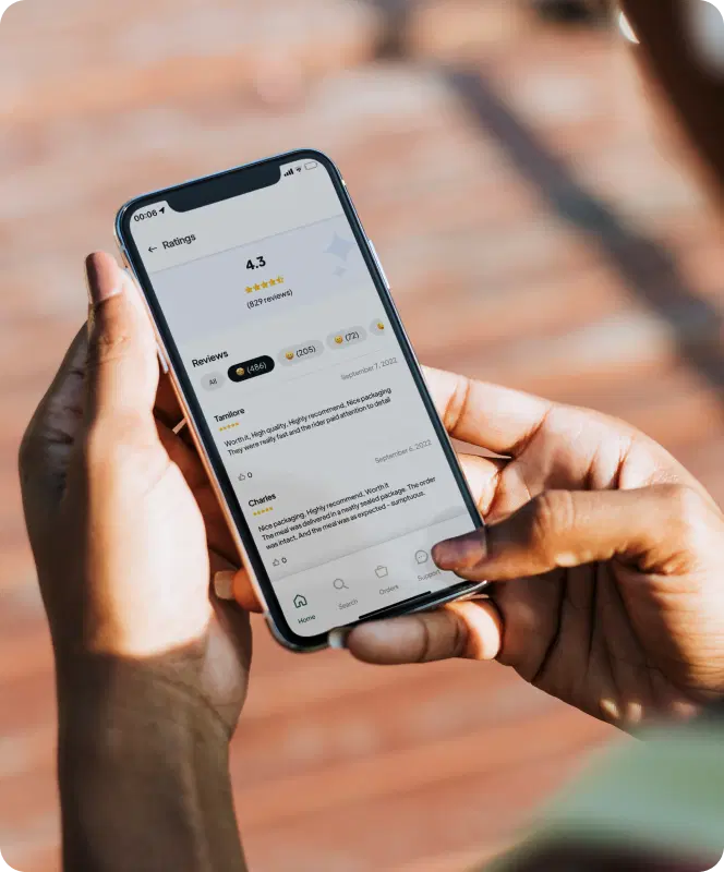 Phone showing Gaozi app